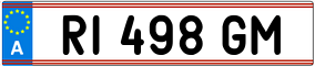 Trailer License Plate